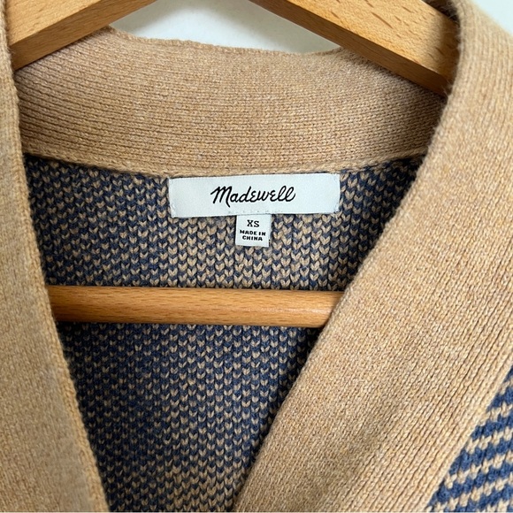 Madewell Bayberry Cardigan Sweater in Buffalo Check - Picture 2 of 4